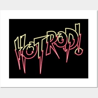 Hot Rod neon Posters and Art